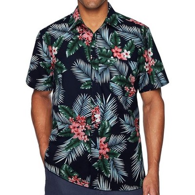Classic Unisex Hawaiian Aloha Shirt for Tropical Summer Holidays and Beaches
