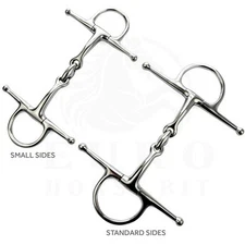 Stainless Steel Double Joint Lozeng Full Cheek Bit English Horse Riding Bit