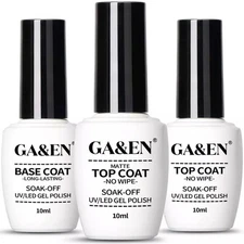 no Wipe Gel Matte Mirror Top Coat Base Coat LED Lamp Needed Quick Dry Long Last