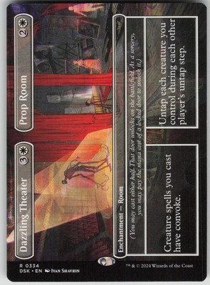 MTG Dazzling Theater // Prop Room (Borderless) R Duskmourn: House of Horror 334