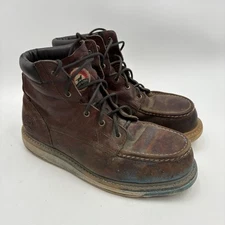 Red Wing Irish Setter Men's 6" Ashby Safety Moc Toe Work Boot Brown 83606 12 EE