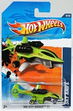 Hot Wheels Sky Knife HW City Works '11 Foreign Series - T9886 NRFP Green 1:64