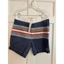 Marine Layer Men's Striped Board Shorts Size 32