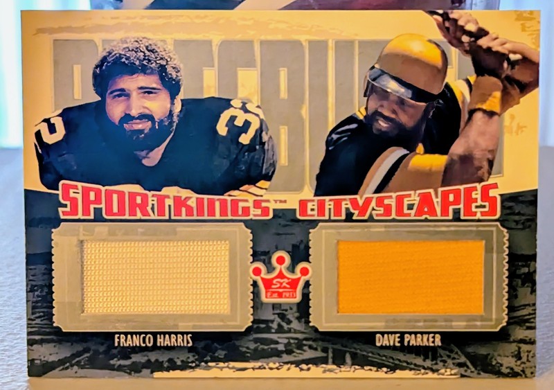2012 Sports Kings Pittsburgh City Scapes Dual Jersey Franco Harris Dave Parker