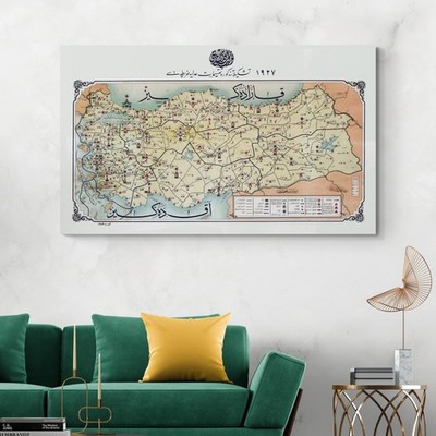 1927 Map of Turkey   Early Republic Borders, Anatolian Geography & History