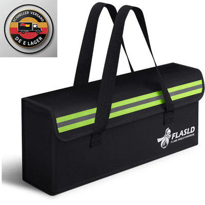 FLASLD E-Bike Akku Tasche Feuerfest Explosionsgeschützte Lipo Safe Bag