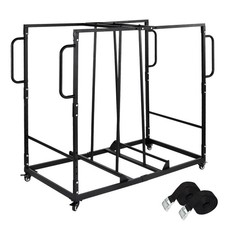 Folding Chair Cart, Folding Chair Dolly With Angle Stacking For 32 Folding Chair