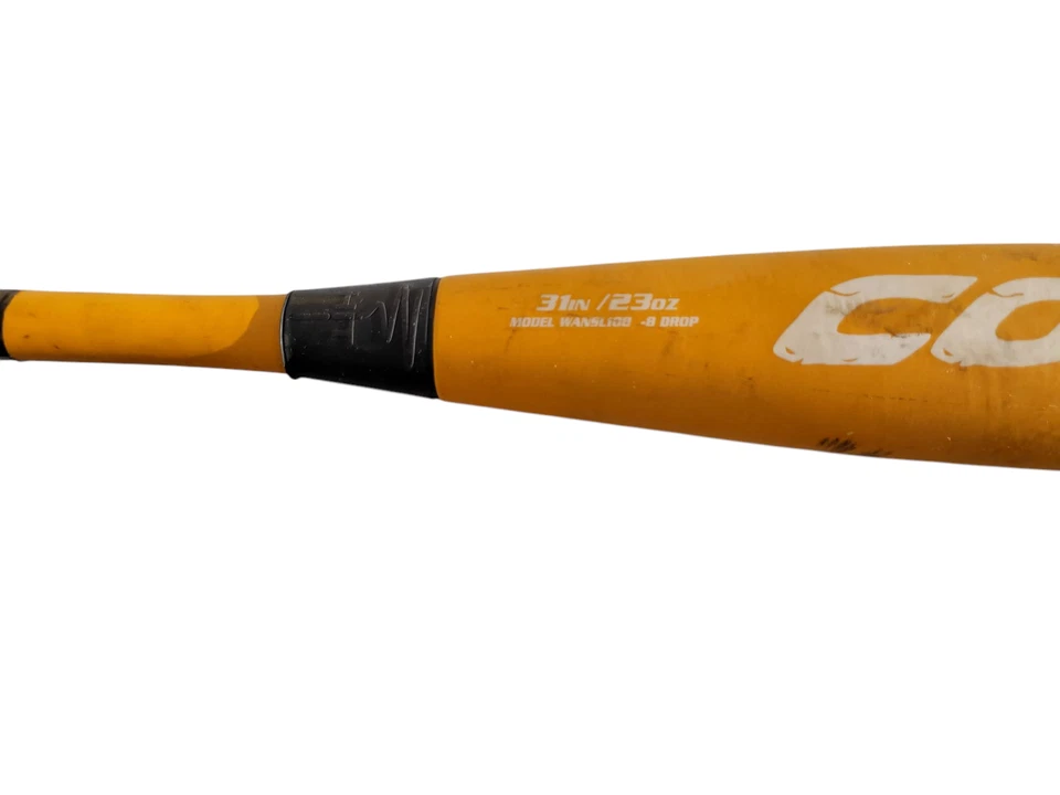 "Bat Combat Wanted 31"" 1,15 BPF barril compuesto 2 5/8"" béisbol amarillo blanco" Foto 3 de 4