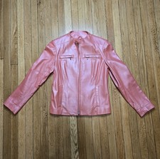 Las mejores ofertas en Carcasa exterior de cuero rosa abrigos