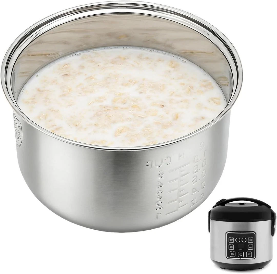 NEW Stainless Steel Inner Pot of Rice Cooker Compatible with Aroma Rice Cooker