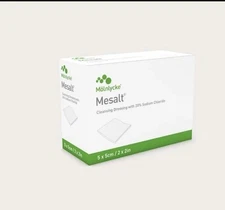 Molnlycke 285580 Mesalt Impregnated Wound Dressing 2" x 2" Box 30 Exp 12/28/27