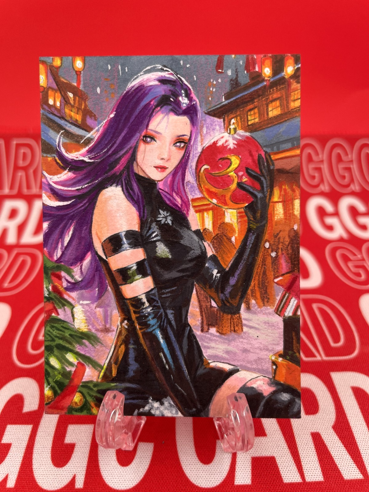 【Christmas Limited】GGC Studio Marvel Psylocke Artist Auto Sketch Card 1/1