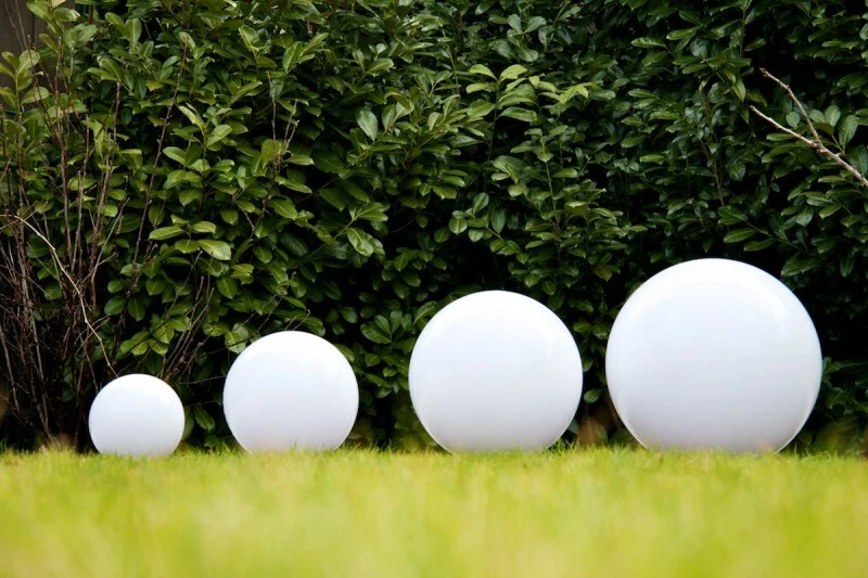 Kugelleuchten Set Kugellampe Außenlampe Außenleuchte Erdspiess Gartenleuchte NEU - Bild 3 von 4