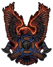 Fire Eagle Metal Sign - Hand Made in USA with American Steel