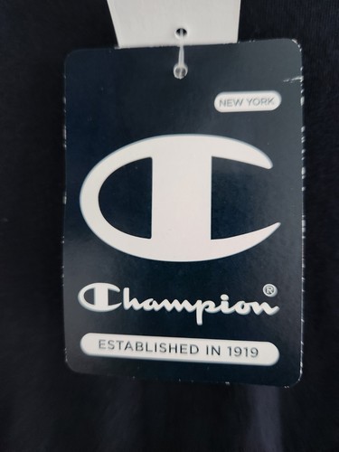 Champion Long Sleeve Pure Cotton T-Shirt Mens Navy Blue UK M Brand New with Tags - Picture 8 of 11
