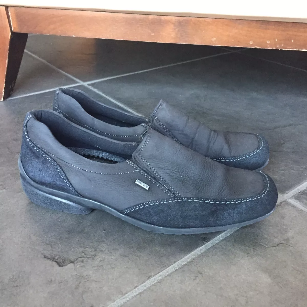 Ara Women s GORE TEX Passau Waterproof BLACK Loafer SIZE 5 G US