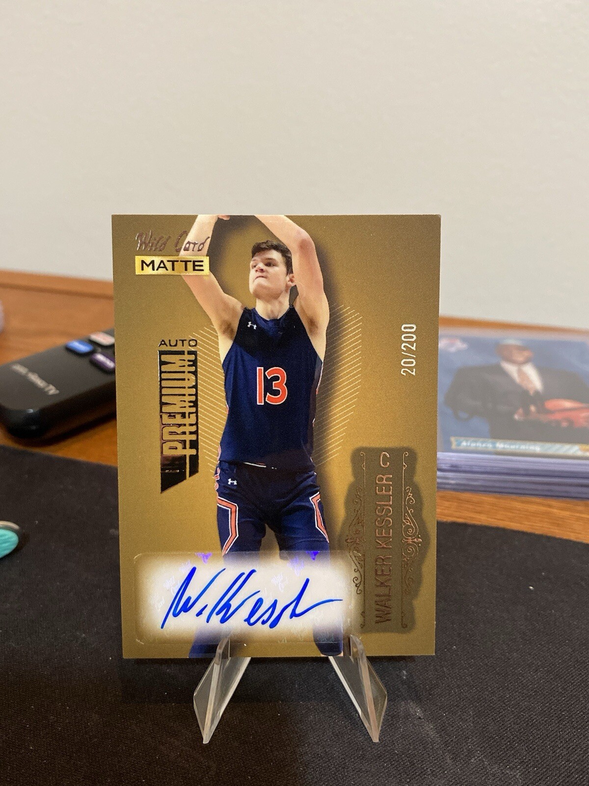 WALKER KESSLER 2022 Wild Card Matte #MB-A Gold Foil RC Rookie Autograph /20