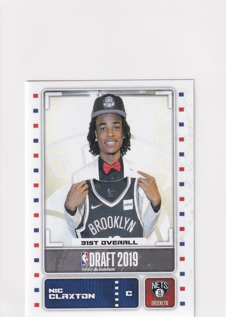 2019-20 PANINI RC NIC CLAXTON BROOKLYN NETS NBA STICKER/CARD
