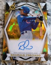 2022 Bowman Chrome Reginald Preciado Invicta Prospect GOLD ATOMIC 34/50 CUBS