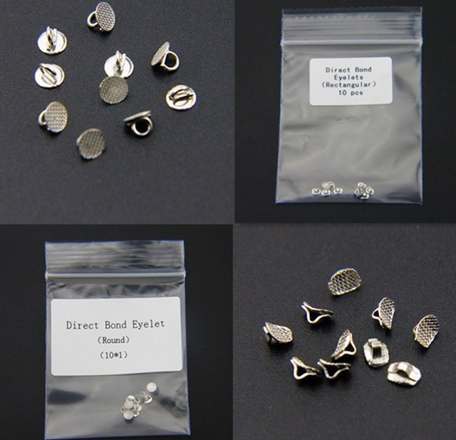 Orthodontic Dental Bondable Direct Bonding Eyelets 3.2mm Round