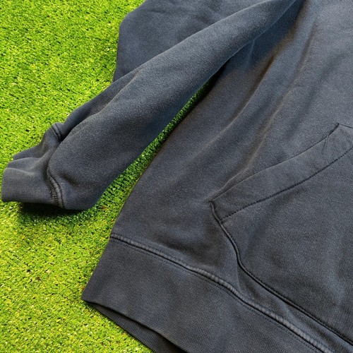 Vintage Nike Hoodie Mens Medium Navy Blue Pullover side Swoosh Classic Y2K retro - Picture 4 of 12