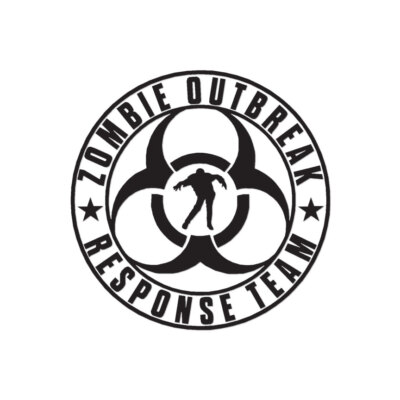 Zombie Outbreak Response - Decal Sticker - Multiple Colors & Sizes - ebn3003