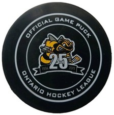 1994-2019 25YEARS SARNIA STING OHL OFFICIAL GAME PUCK ONTARIO HOCKEY LEAGUE RARE