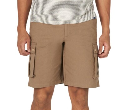 Lee Men's Brown 11” Relaxed Fit Westport Performance Cargo