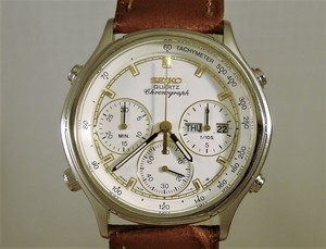 Seiko 7A38-7260 Vintage Chronograph Calendar Quartz.Cal.7A38, anno 1987 |  eBay