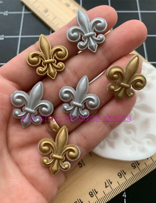 Fleur De Lis Silicone Mold handmade.