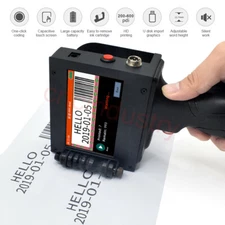 Portable Handheld Inkjet Printer Touch Screen Date Word QR Barcode Logo 2-25.4mm
