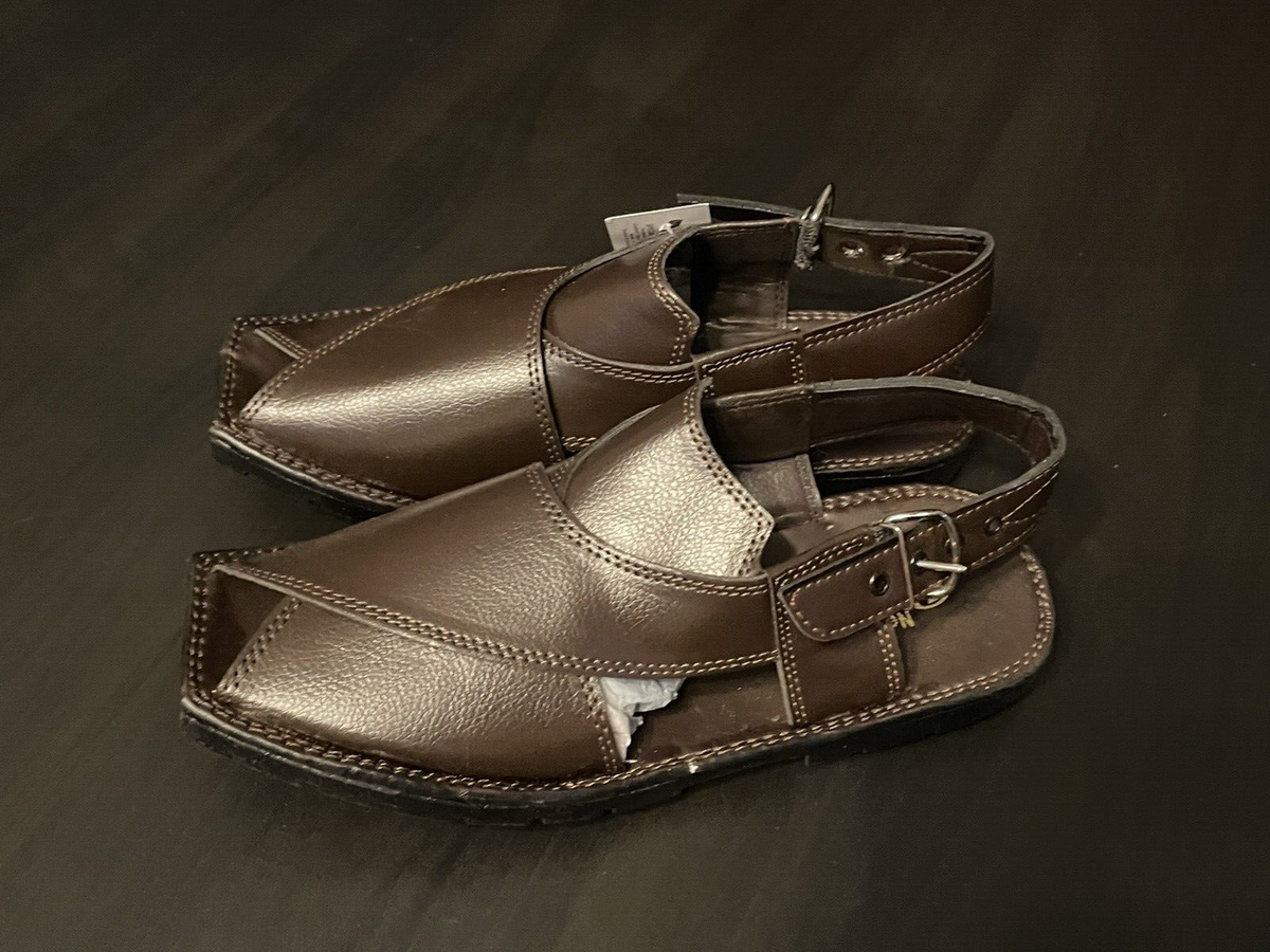 Mens Shoes kheri Sandal peshawari Pathan Chappal Faux leather soft