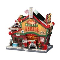 Lemax 25863 - Santa''S Hot Rod Garage, With 4.5V Adaptor - Neu