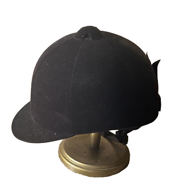 Lexington Safety Products Black Velvet Equestrian Riding Helmet/Hat  SZ 7