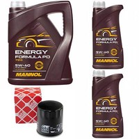 MotoröL Set Mannol Energy Formula PD 5W-40 7 Liter + ÖLfilter FüR Chrysler Jeep