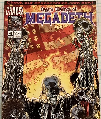 Cryptic Writings of Megadeth #4 NM High Grade 1998 Chaos! Comics