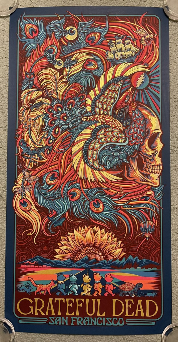 The Grateful Dead San Francisco Concert Show Poster Art
