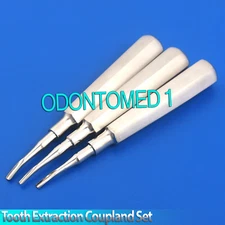 Coupland Chisel No1,2,3 Root Elevator, Tooth extraction, Dental Oral Surgery