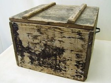 Vecchio Scatola Munizioni Scatola Legno, Cassetta per Materiale Wk II Wehrmacht