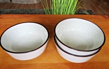 Denby Summit Celadon Brown Cereal Soup Bowl 5.25” England Set Of 3 vtg.