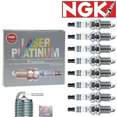 8 Pcs Laser Platinum Spark Plugs NGK 2000-2004 Ferrari 360 3.6L V8 Kit Set Foto 3 de 3