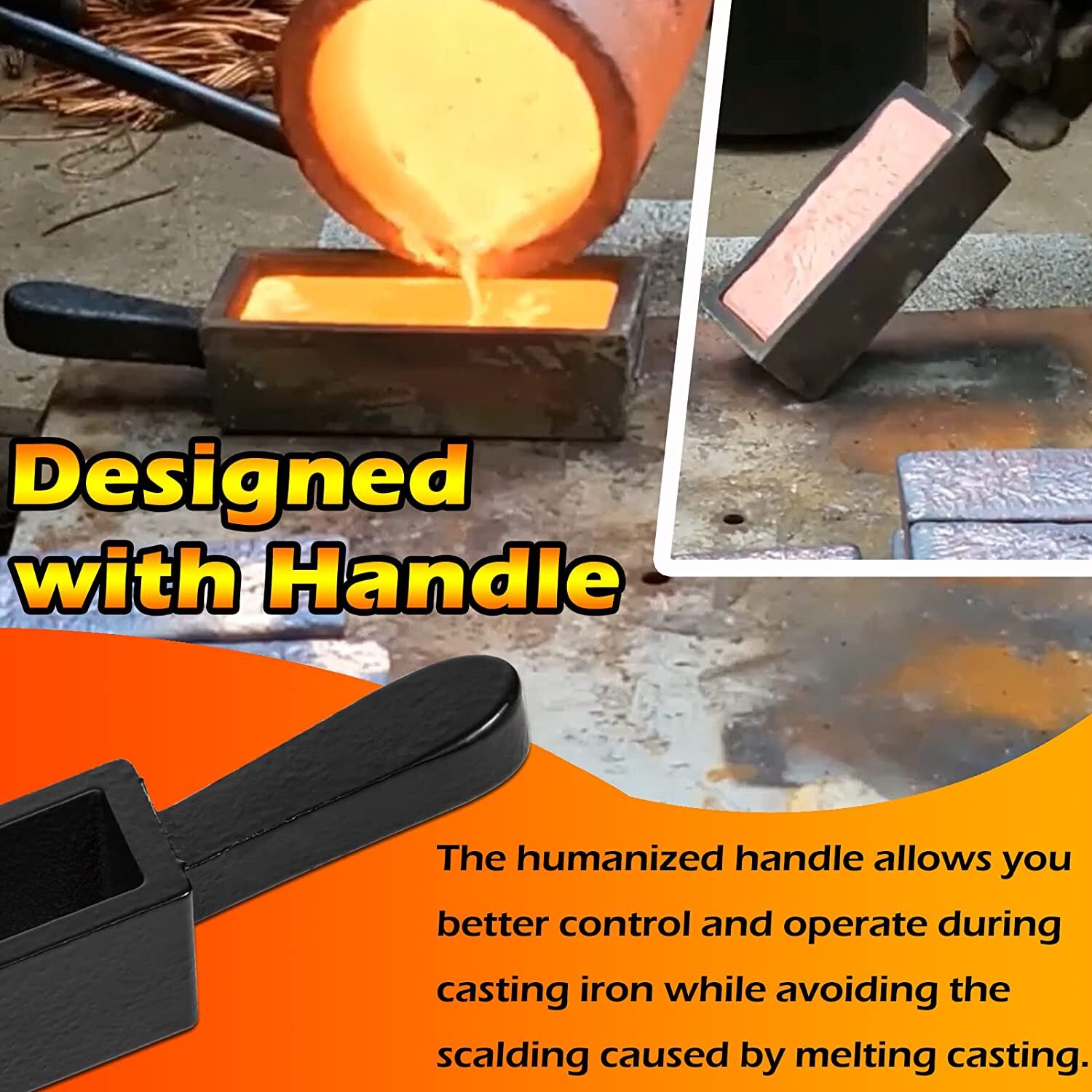 Cast Iron Ingot Mold for Pouring Gold Silver Copper Aluminum Precious Metal eBay