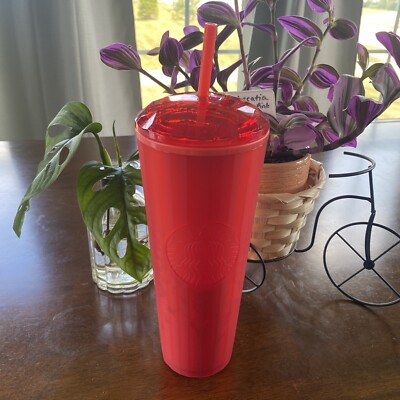 2022 Starbucks Valentines Red Matte Hearts Dome Tumbler Cup 24oz Venti NEW  | eBay