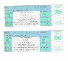 R.E.M. Unused Concert Tickets From June 2, 1995