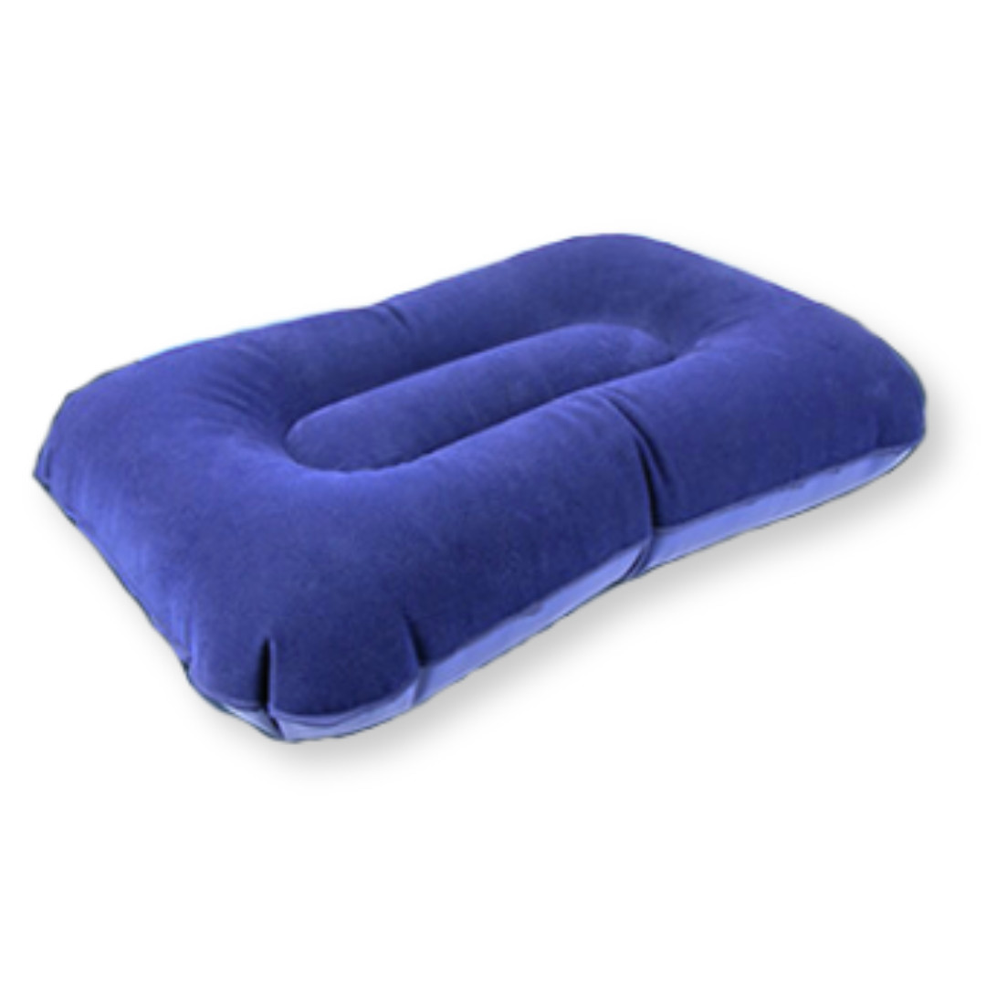 Almohada inflable cojín de camping cuello de viaje festival coche de playa exterior reutilización