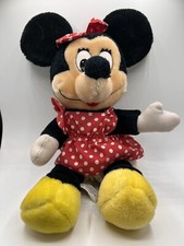 Vintage Walt Disney World Disneyland Minnie Mouse Plush With Tags