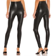 Commando Control Faux Leather High Rise Legging Pants Black Medium Slimming