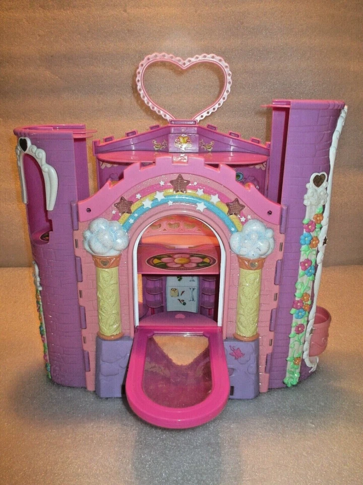 My Little Pony 2003 Pink Celebration Castle Opens Up Kitchen Stove Sink Musical - Image 2 of 4