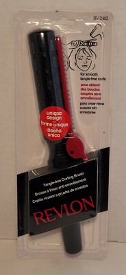 Vintage Revlon Tangle Free Curling Brush 1995 Rare HTF New In Pkg Hairbrush