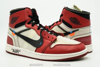 AIR JORDAN 1 RETRO HIGH OG USED SIZE 11 OFF WHITE CHICAGO VIRGIL